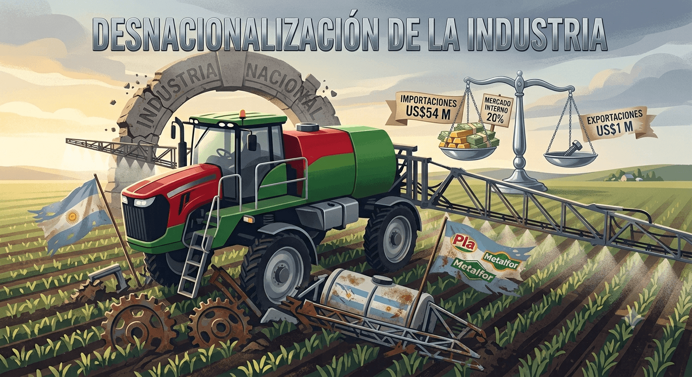 Se desnacionaliza la industria de las pulverizadoras agrícolas
